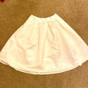 Express A-line White Skirt